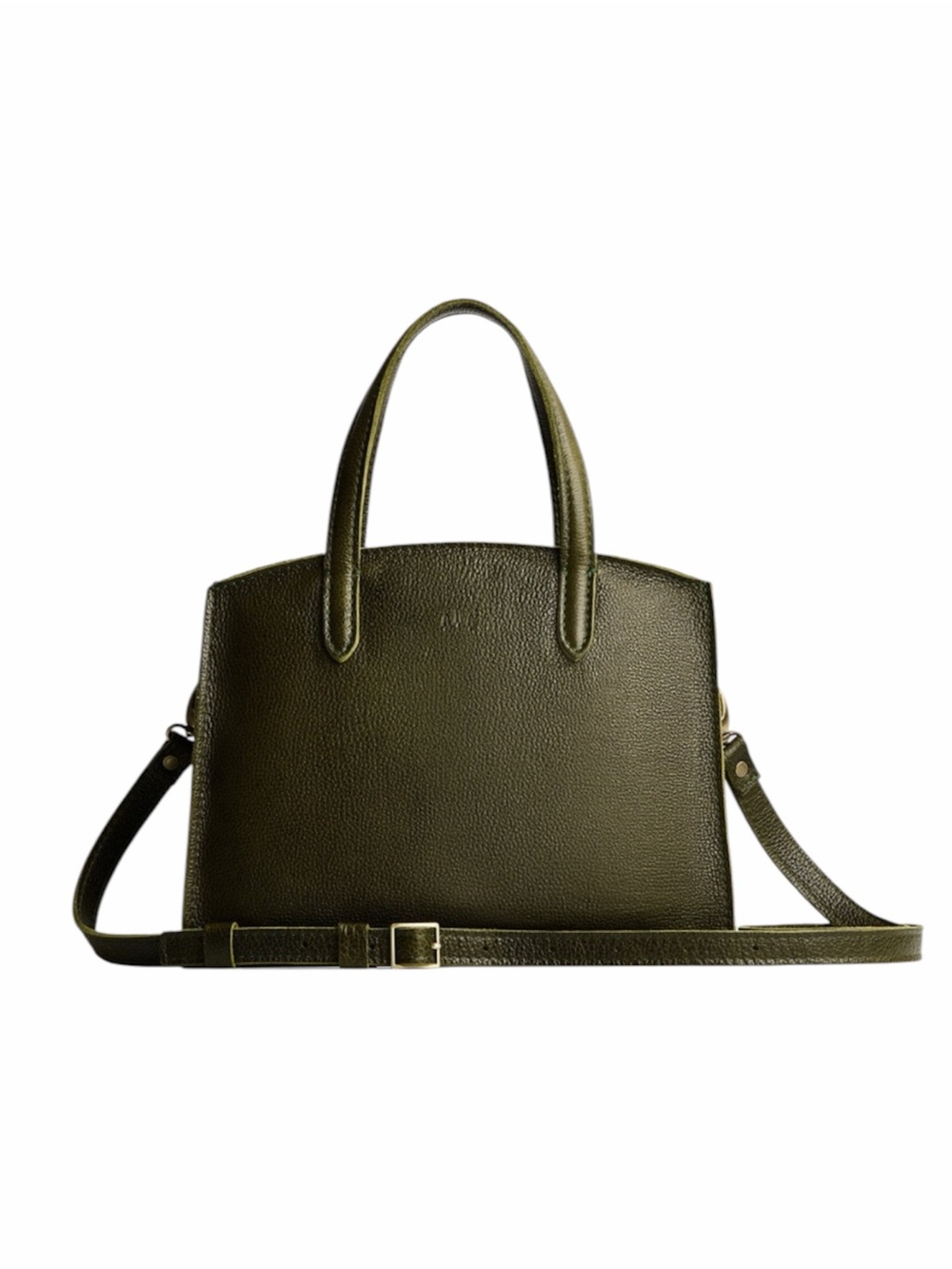 Portland Leather Olive Green Structured Leather Tote